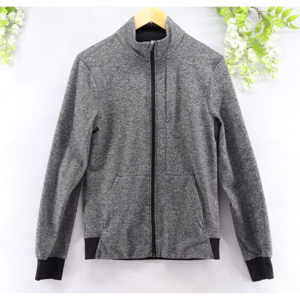 Lululemon Men's Prepost Jacket Heathered Black Gray Sz S